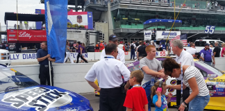 Cole Whitt Prior To A Race At The Brickyard In Indianapolis.