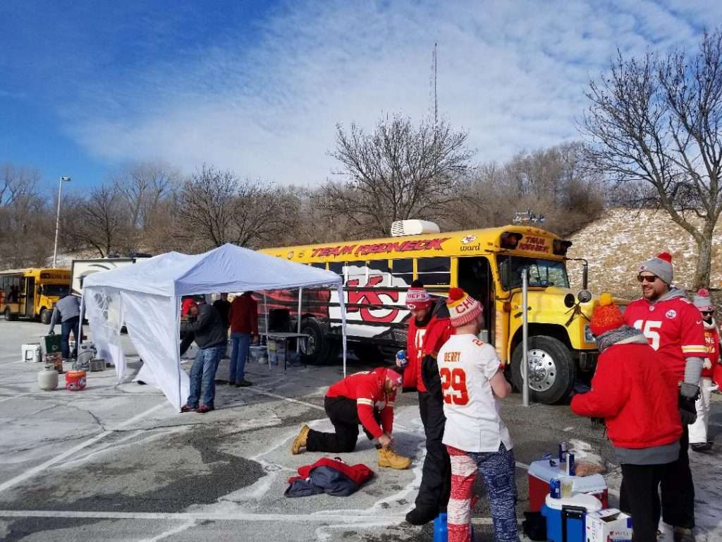 AFC Championship, Patriots and Chiefs Tailgating