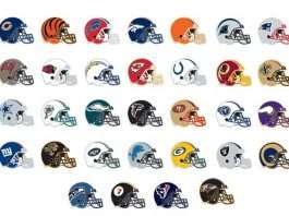 Graphic Of All NFL Teams Helmets