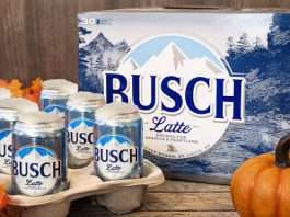 Busch Latte Cans and Busch Latte Box