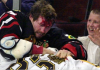 NHL Enforcers - Bob Probert Administers A Beating As A Young Fan Cheers Him On