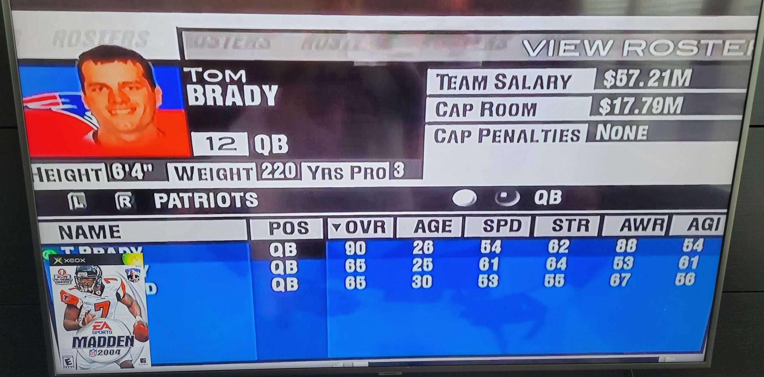 Tom Brady Madden 2004 Screenshot