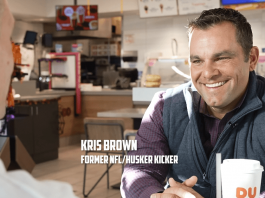Kris Brown Kicker Texans Nebraska In DUnkin Donuts Smiling