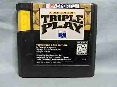 The Rarest Play In Baseball Is The Triple Play ANd This Is A Picture Of Video Game Triple Play baseball