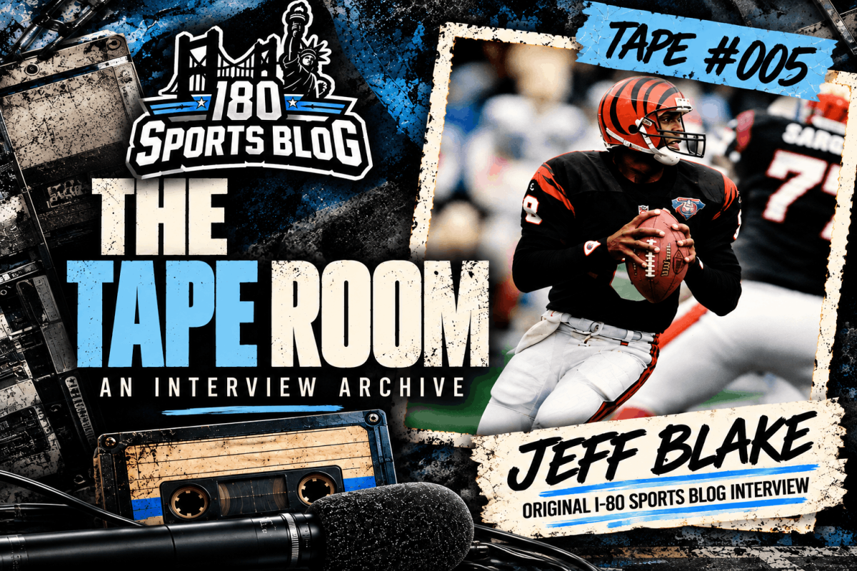 Former Cincinnati Bengals quarterback Jeff Blake featured in The Tape Room original I-80 Sports Blog interview archive